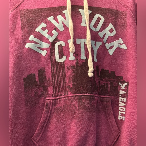 American Eagle Outfitters Maroon New York City Hoodie - Picture 3 of 6